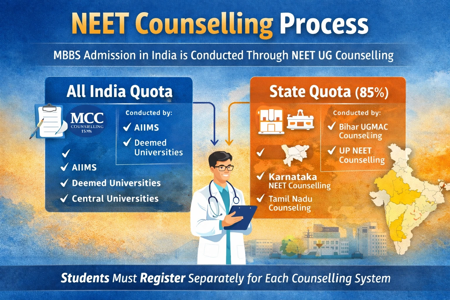 “NEET UG Counselling Step By Stey Process